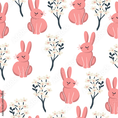 Easter pattern. Seamless Easter vector pattern for decoration