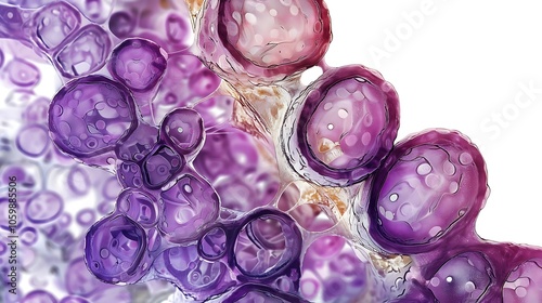 Detailed 3D rendering of a nephron structure, showcasing its intricate components including the glomerulus, tubules, and loop of Henle, essential for kidney function.