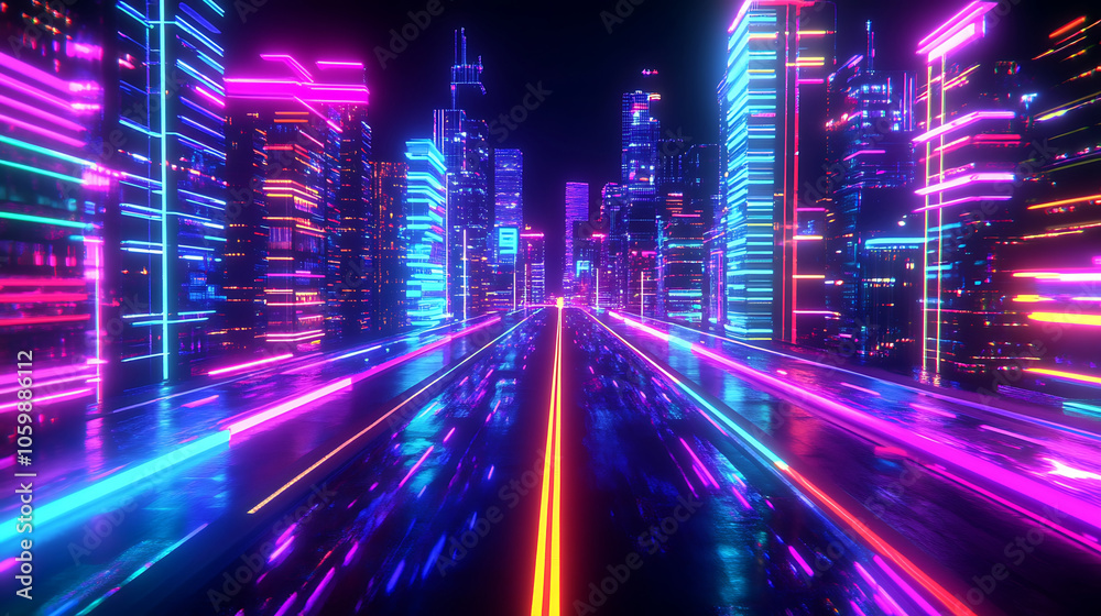 Fototapeta premium future city