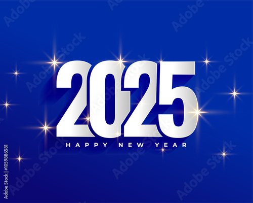 2025 new year invitation background in modern style