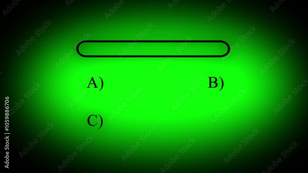 Quiz Example Animation Quiz animation template, quiz line animation with option selection ...