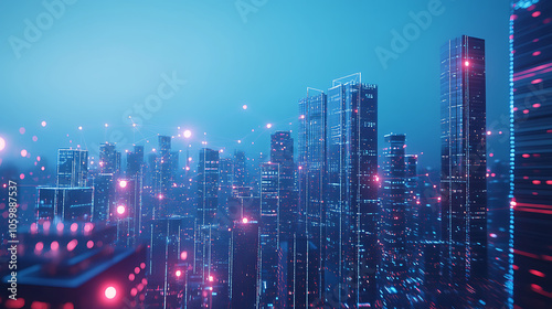 Wallpaper Mural digital city Torontodigital.ca