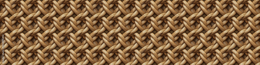 Intricate woven basket seamless pattern texture with natural brown fibers Intricate woven basket seamless pattern texture with natural brown fibers