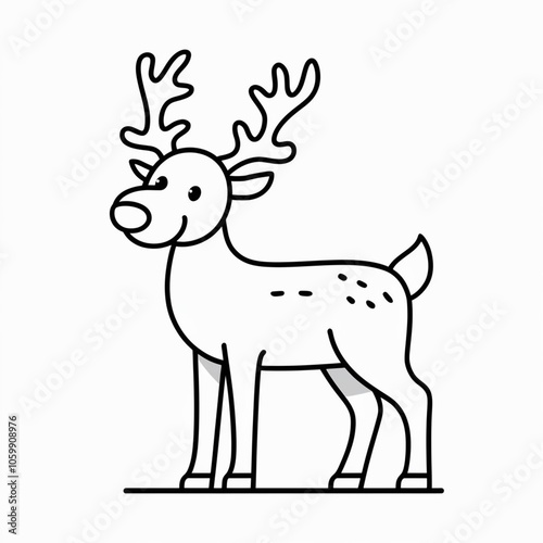 christmas vector Coloring page for children and youth