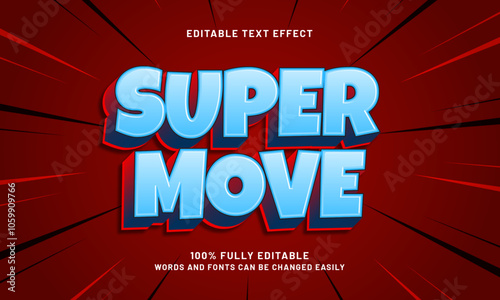 super move editable text effects with a happy and kids theme