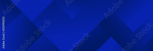 Abstract Blue fluid gradient Geometric banner design background.