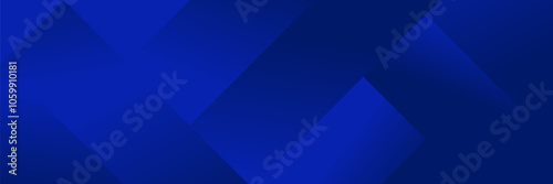 Abstract Blue fluid gradient Geometric banner design background.