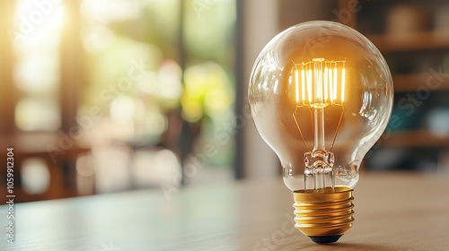 Light bulb with coin base, suggesting economic worth in innovative ideas