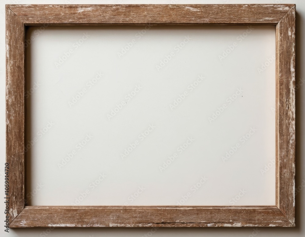 Fototapeta premium frame antique old wood decoration vintage isolated border grunge