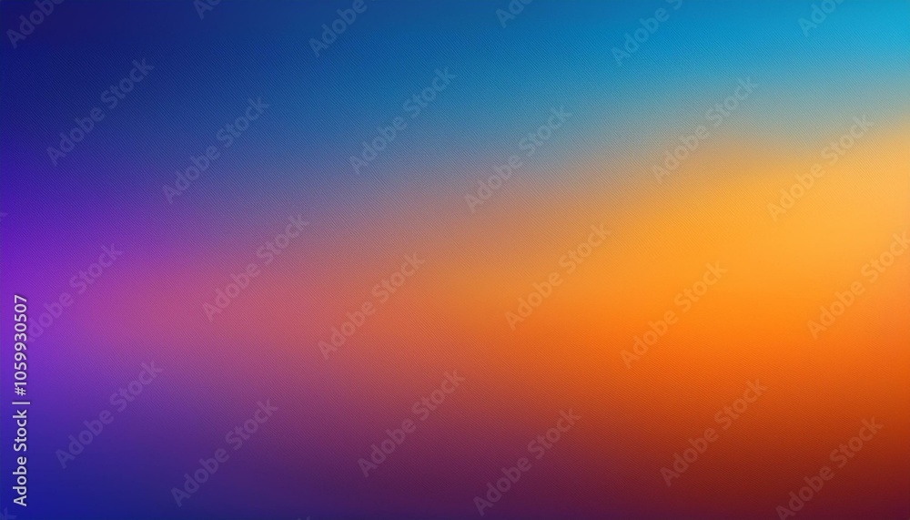 Obraz premium Warm Twilight: Smooth Gradient Blur in Bold Colors