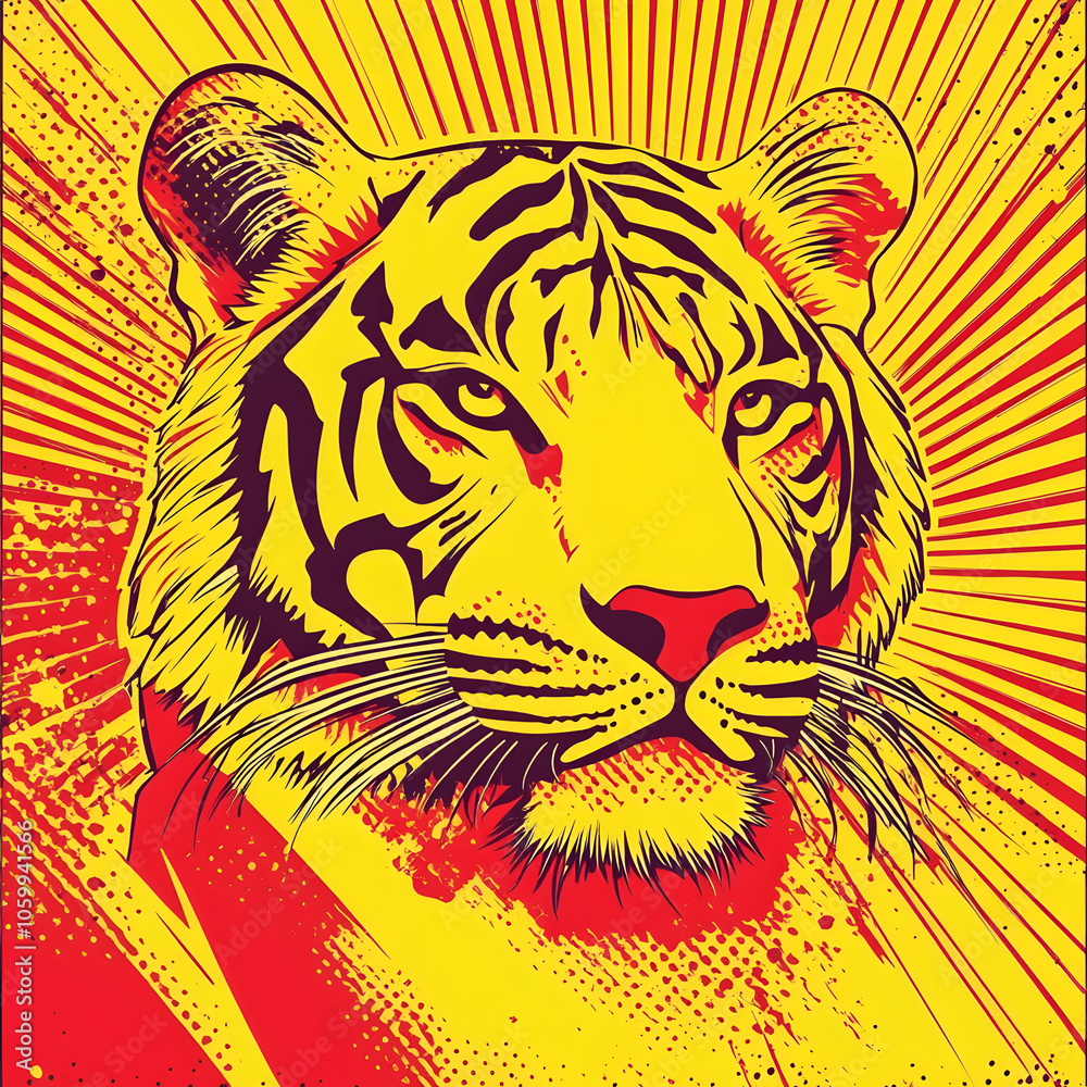 Obraz premium tigers and white tigers with various creative themes, atmospheres, and perspectives