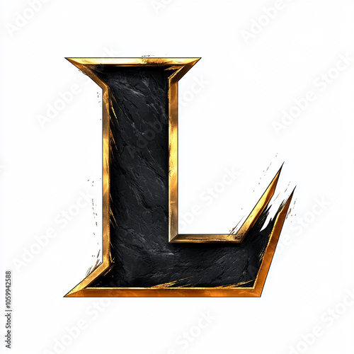 l logo white background  photo