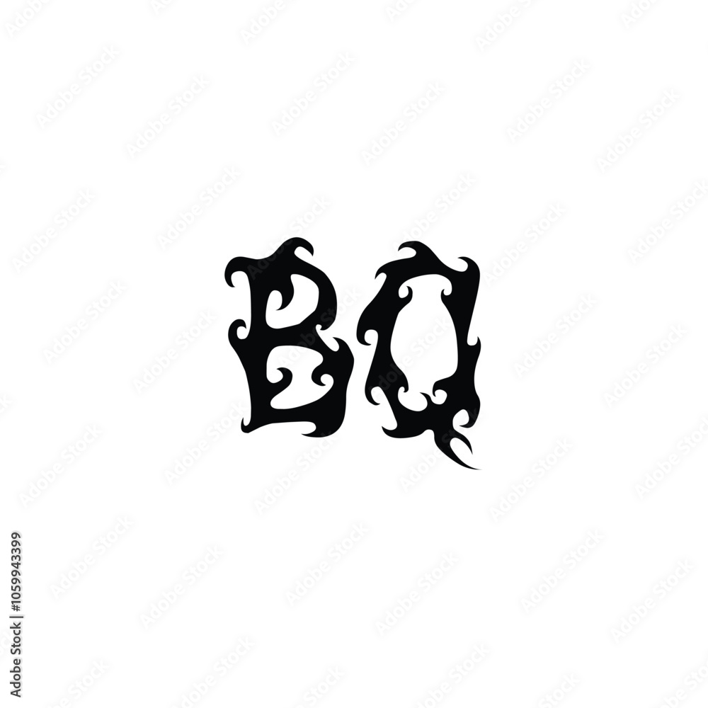 BQ monogram logo design letter text name symbol monochrome logotype alphabet character simple logo BQ monogram logo design letter text name symbol monochrome logotype alphabet character simple logo