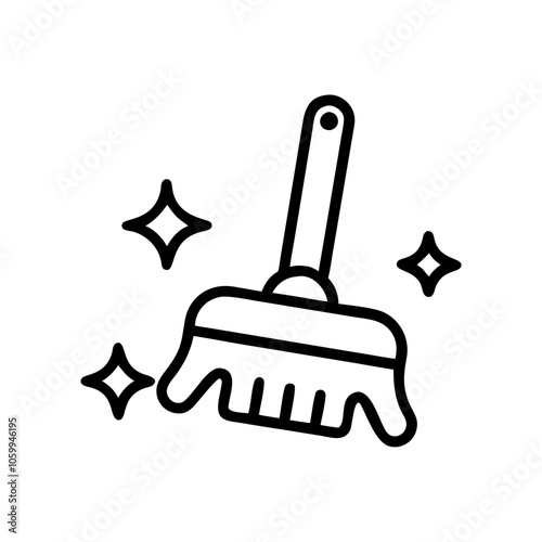 cleaning brush icon