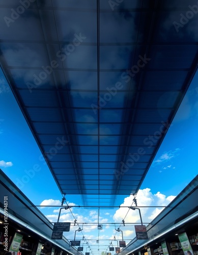 Atmospheric Change The ceiling of the store fades into an open s photo