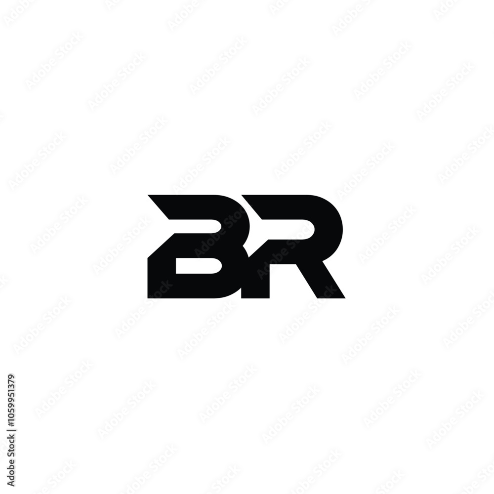 BR monogram logo design letter text name symbol monochrome logotype alphabet character simple logo BR monogram logo design letter text name symbol monochrome logotype alphabet character simple logo