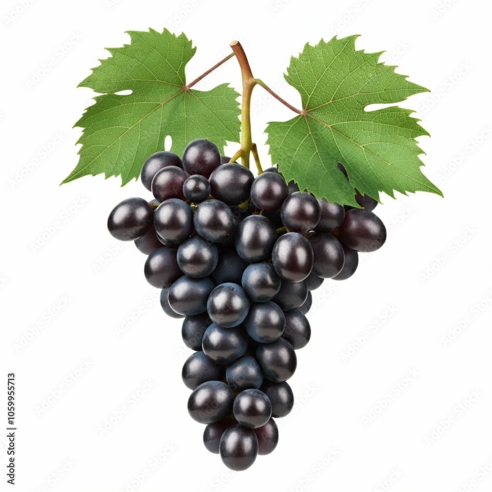 Fototapeta premium bunch of grapes isolated on white