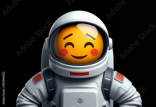 🧑‍🚀 An astronaut emoji with a spacesuit and a helmet for photo