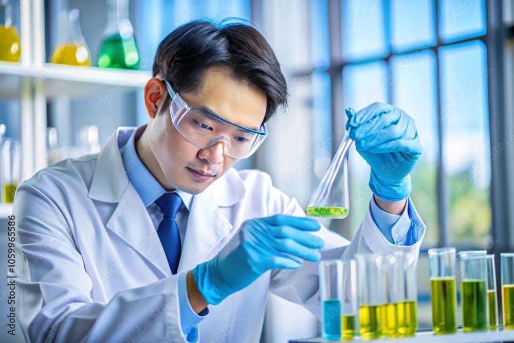 Fototapeta premium Biology researcher in laboratory