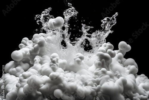 Close-up of a pot of water at a rolling boil, with bubbles rising and steam rising into the air, capturing the intensity and heat of boiling water, symbolizing transformation and energy