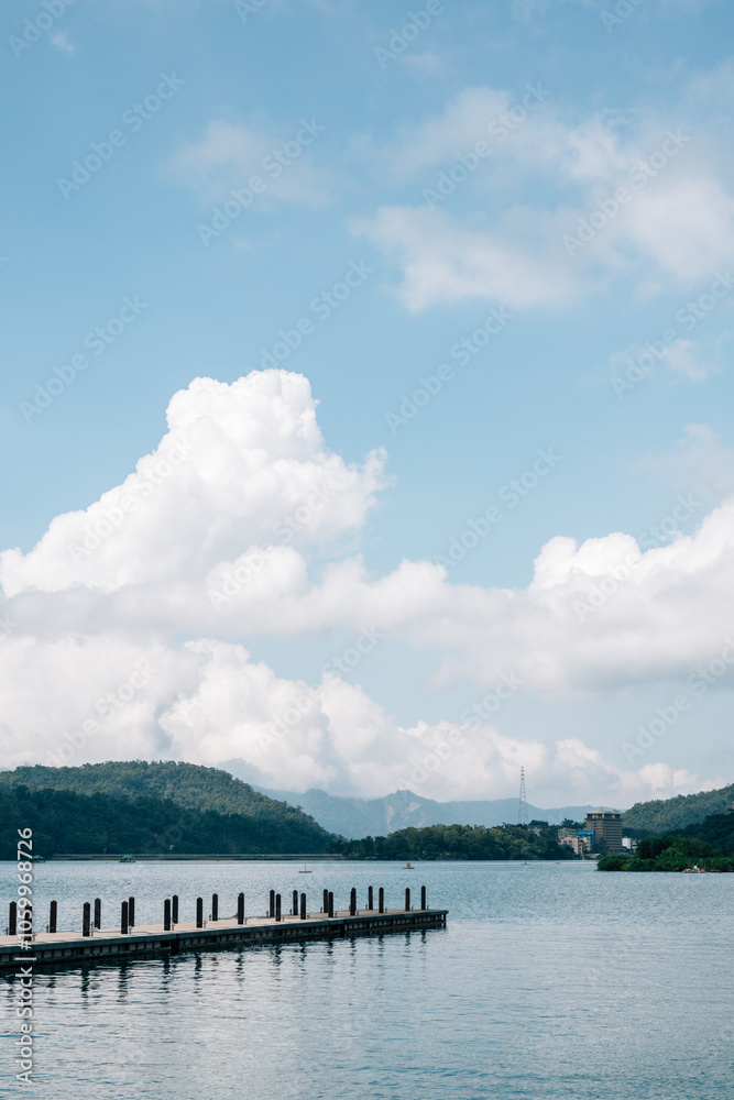 Sun Moon Lake Xuanguang Wharf in Nantou County, Taiwan