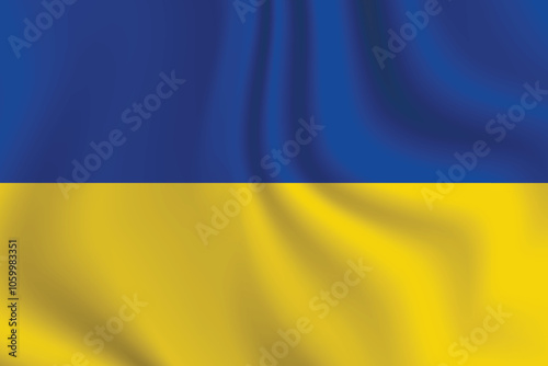 Flag of Ukraine. Ukrainian national symbol in official colors. Template icon. Abstract vector background