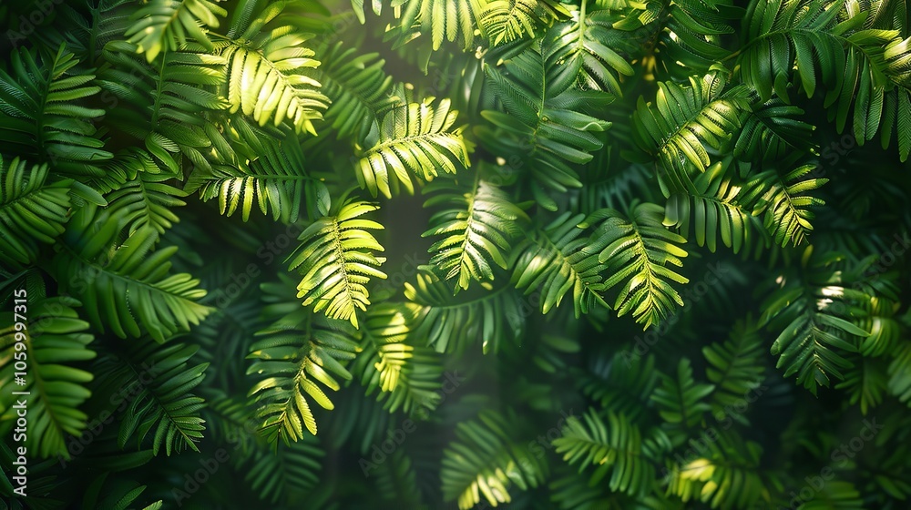 Texture of green fern leaves, background of nature, tropical leaf Texture of green fern leaves, background of nature, tropical leaf