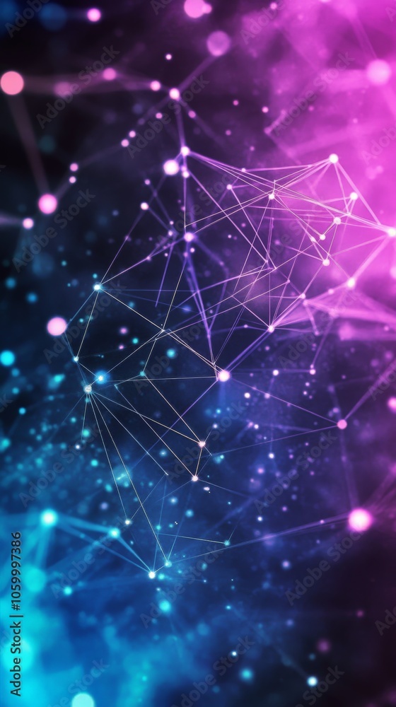 Fototapeta premium Abstract Geometric Network.