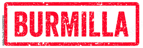 Obraz na plátně Burmilla Stamp Transparent Seal, Red Grunge Burmilla Word Rubber Stamp Cat Breed