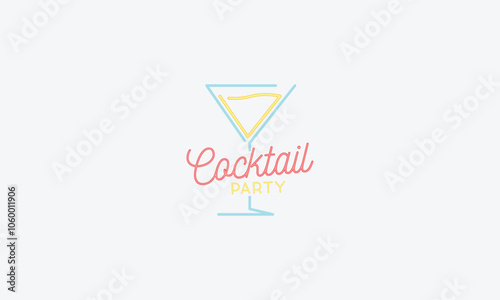 Free Download Wine bar and cocktails logo design vector template - GFXLoad