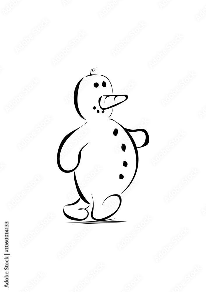 Fototapeta premium Schneemann 