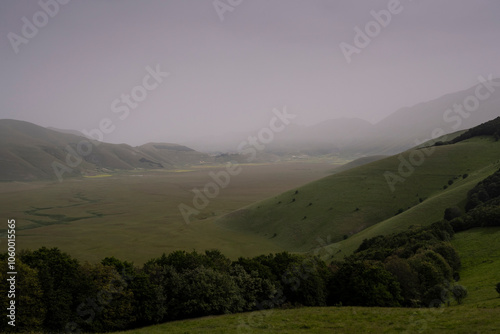 the plain of Castelluccio di Norcia, Umbria
