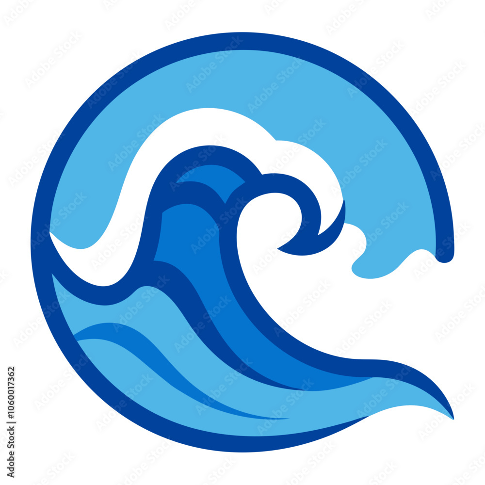 Obraz premium wave icon