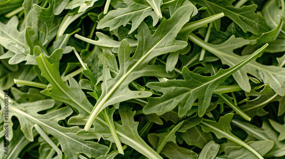 Fototapeta premium background. Fresh arugula leaves.