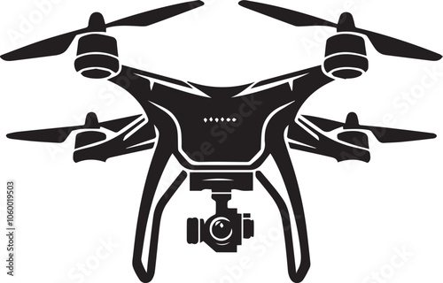 drone silhouette vector illustration photo