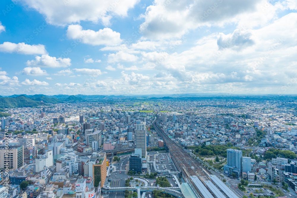 Fototapeta premium 岐阜市の風景