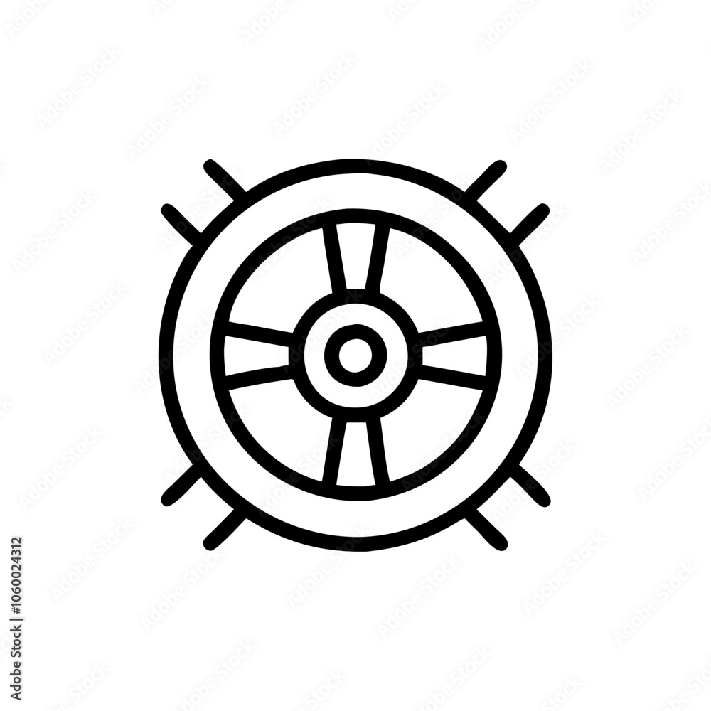 Obraz premium wheel icon