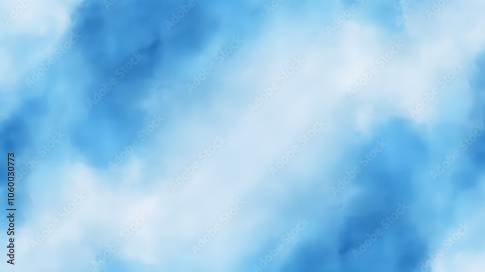 Fototapeta premium Abstract Blue Watercolor Background Design,a blue background with a very rough texture. Light blue background texture, for posters, banners, and digital backgrounds.dark blue border, old grunge textur