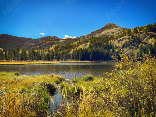 Mountain Lake in the Fall