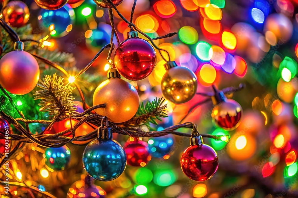 Abstract Christmas Lights Photography - Festive Glow and Patterns Abstract Christmas Lights Photography - Festive Glow and Patterns