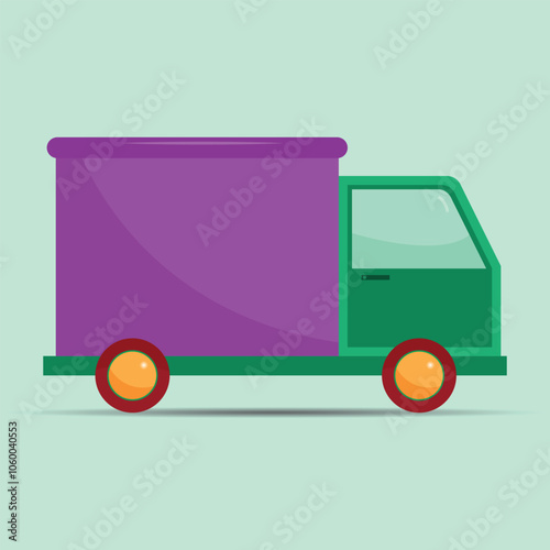 Colorful Toys lorry Car Illustration for Kid.