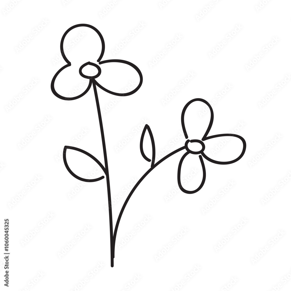 Fototapeta premium Double stem