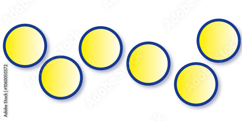 colored circles on a white background. Vector graphics.