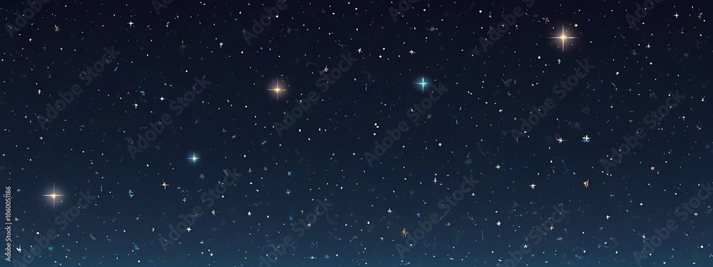 Fototapeta premium A Celestial-Themed Background with Constellations, Shooting Stars, and Subtle Gradients of Night Sky