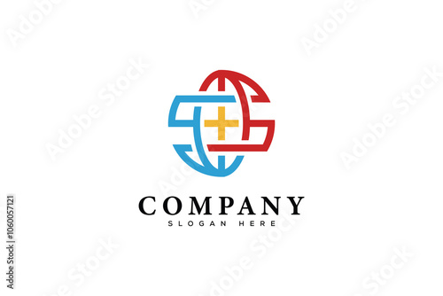 Free Download Globe Medical logo vector design template - GFXLoad
