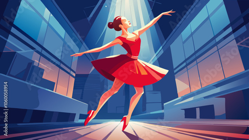 
 Save to Library
 Download Preview
 Preview Crop
 Find Similar
 
File #:  217534184
Ballerina. Young graceful woman ballet dancer, dressed in professional outfit, shoes and red weightless skirt is de