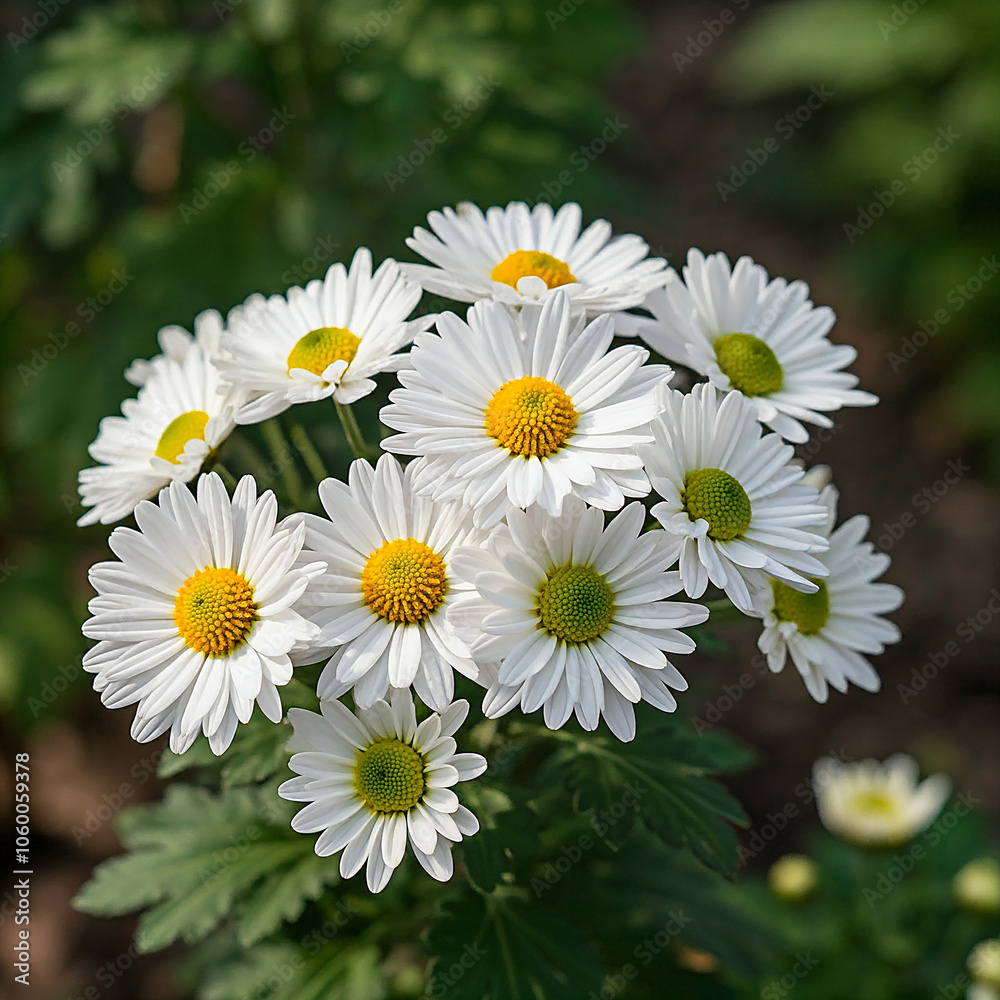 Fototapeta premium daisies in a garden