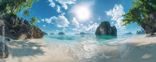 VR technology allows immersive exploration of distant exotic locales via digital experiences.