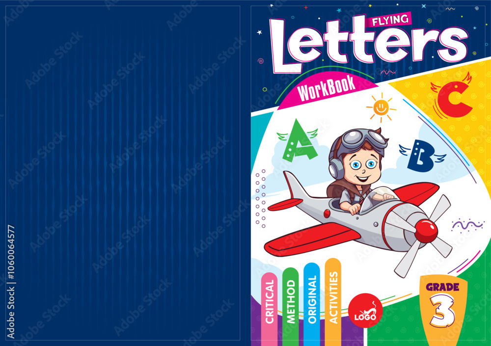 Fototapeta premium Print-ready cover design adapted for reading and textbooks.