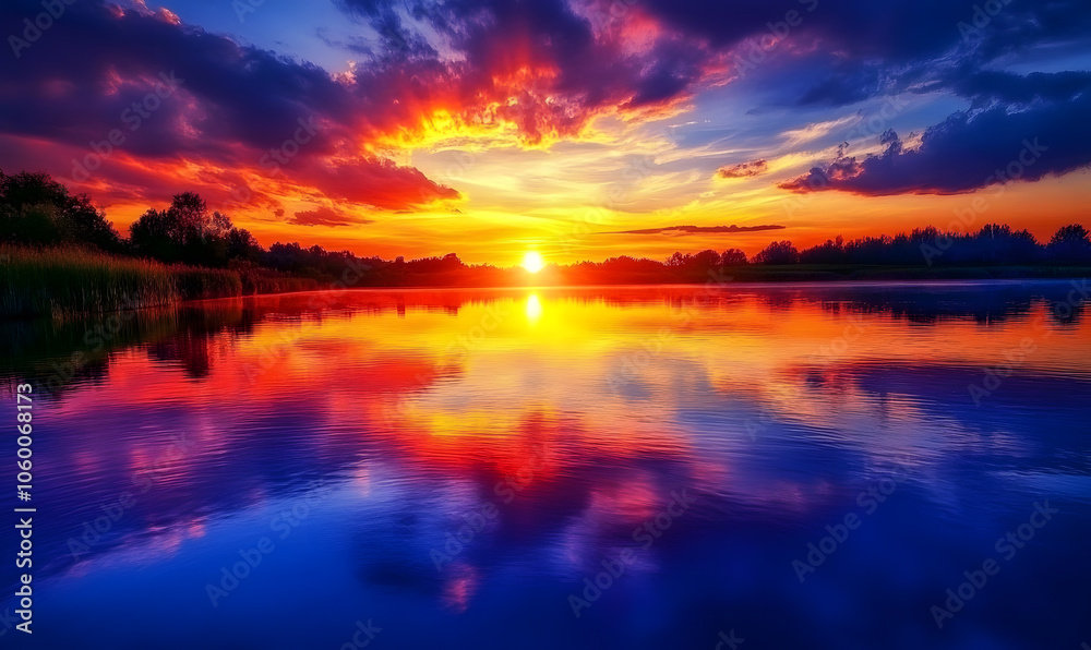 Obraz premium Spectacular Nature and Scenic Wonders: Golden Hour Sunsets, Lush Forests, Tranquil Beaches, and Vibrant Fields of Flowers in Stunning Views